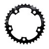 Plateau / Couronne Route 5 Branches D.110 Ta Zephyr 36 Dents Interieur Noir Alu 7075 Type Shimano 9v - 10v