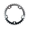 Plateau / Couronne Route 5 Branches D.110 Ta Zephyr 34 Dents Interieur Argent Alu 7075 Type Shimano 9v - 10v