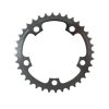 Plateau / Couronne Route 5 Branches D.110 Ta Zephyr 36 Dents Interieur Argent Alu 7075 Type Shimano 9v - 10v