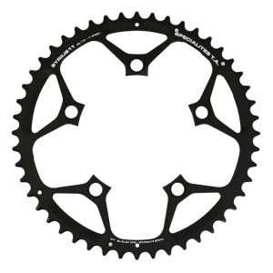 Plateau / Couronne Route 5 Branches D.110 Ta Syrius 48 Dents Exterieur Noir Alu 7075 Type Shimano 10v - 11v