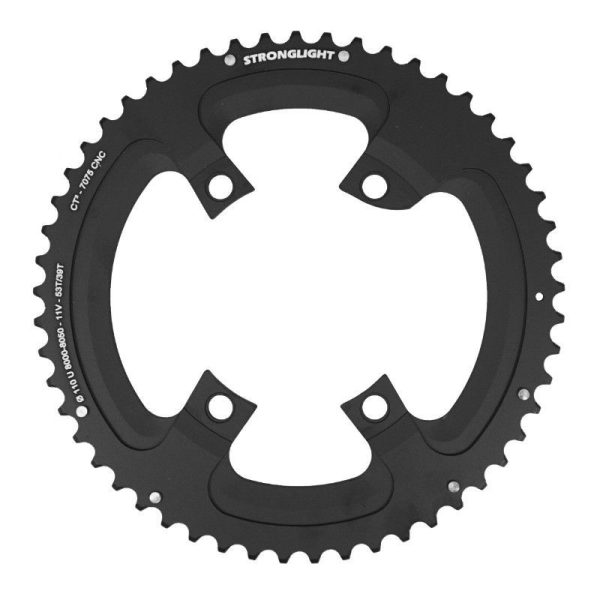 Plateau / Couronne Route 4bra D.110 Pour Shimano Ultegra R8000 - R8050 Stronglight 53 Dents Exterieur Noir Ct2 11v (Pour Plateau / Couronne 39dts)