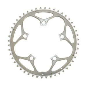 Plateau / Couronne Route 5 Branches D.110 Stronglight 48 Dents Exterieur Argent Alu 7075 Type Shimano 9v - 10v