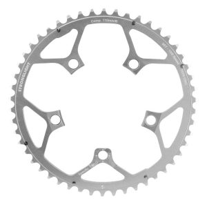 Plateau / Couronne Route 5 Branches D.110 Stronglight Ultra Torque 50 Dents Exterieur Campagnolo Argent Alu 7075