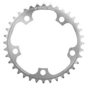 Plateau / Couronne Route 5 Branches D.110 Stronglight Ultra Torque 36 Dents Interieur Campagnolo Argent Alu 7075 10v