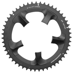 Plateau / Couronne Route 5 Branches D.110 Pour Shimano Ultegra 6750 Stronglight 51 Dents Exterieur Noir Ct2 10v