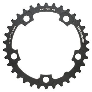 Plateau / Couronne Route 5 Branches D.110 Pour Shimano Ultegra 6750 Stronglight 34 Dents Interieur Noir Ct2 10v