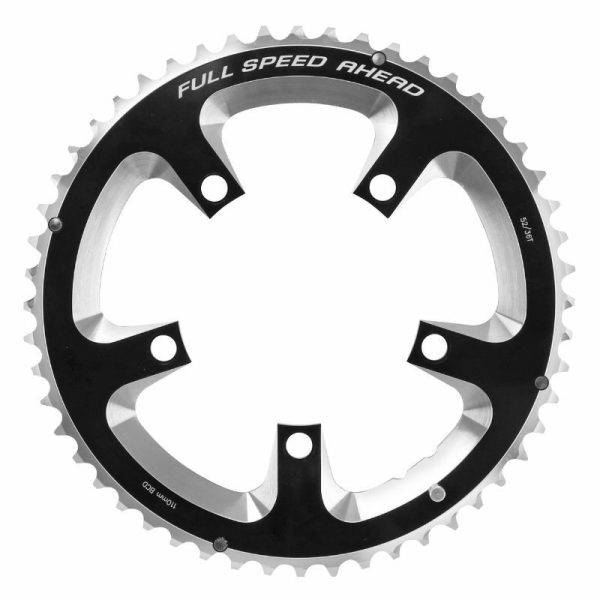 Plateau / Couronne Route 5 Branches D.110 Fsa Origine 52 Dents Exterieur 11-10v Gossamer Noir (371-0252a)