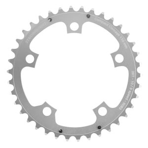 Plateau / Couronne Route 5 Branches D.110 Stronglight Dural 38 Dents Interieur Argent Type Shimano 9v - 10v