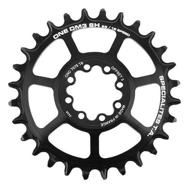 Plateau / Couronne VTT Direct Mount Pour SRAM Gx - Xx1 - X01 Ta One Dm3 8h 28 Dents 11-12v. Noir (Transmission Boost Deport 3mm)