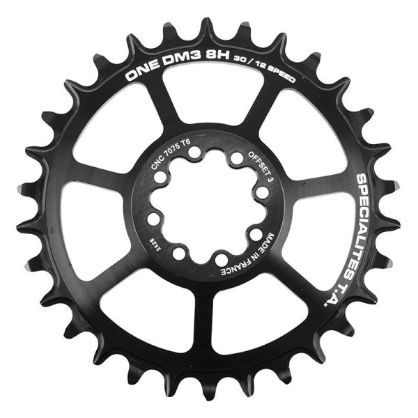 Plateau / Couronne VTT Direct Mount Pour SRAM Gx - Xx1 - X01 Ta One Dm3 8h 30 Dents 11-12v. Noir (Transmission Boost Deport 3mm)