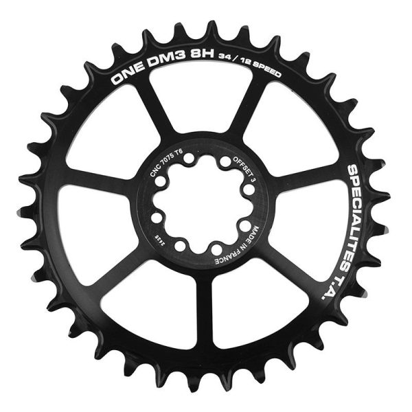 Plateau / Couronne VTT Direct Mount Pour SRAM Gx - Xx1 - X01 Ta One Dm3 8h 34 Dents 11-12v. Noir (Transmission Boost Deport 3mm)