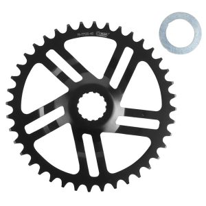 Plateau / Couronne VAE-e-bike Direct Mount Pour Bosch Esjot 40 Dents Mono Noir Acier (2.38 - 1-2x3-32" - 5.65 1-2x11-128") (3ème Generation) Sans Rondelle de Deport 2.8 mm Avec 5.8mm