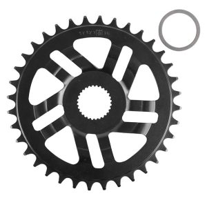 Plateau / Couronne VAE-e-bike Direct Mount Pour Bosch Esjot 36 Dents Mono Noir Acier (2.38 - 1-2x3-32" - 5.65 1-2x11-128") 4ème Generation) (Deport 2.5mm)