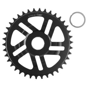 Plateau / Couronne VAE-e-bike Direct Mount Pour Bosch Esjot 38 Dents Mono Noir Acier (2.38 - 1-2x3-32" - 5.65 1-2x11-128") (4ème Generation) (Deport 2.5mm)