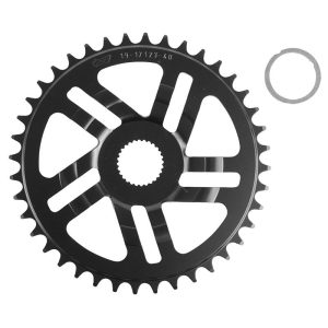 Plateau / Couronne VAE-e-bike Direct Mount Pour Bosch Esjot 40 Dents Mono Noir Acier (2.38 - 1-2x3-32" - 5.65 1-2x11-128") (4ème Generation) (Deport 2.5mm)