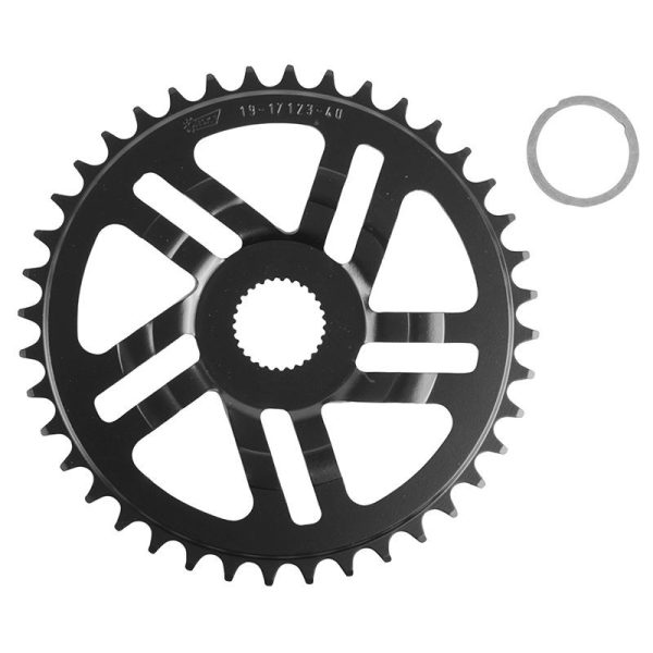 Plateau / Couronne VAE-e-bike Direct Mount Pour Bosch Esjot 40 Dents Mono Noir Acier (2.38 - 1-2x3-32" - 5.65 1-2x11-128") (4ème Generation) (Deport 2.5mm)