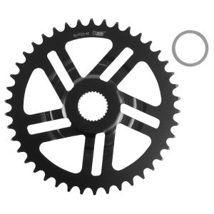 Plateau / Couronne VAE-e-bike Direct Mount Pour Bosch Esjot 42 Dents Mono Noir Acier (2.38 - 1-2x3-32" - 5.65 1-2x11-128") (4ème Generation) (Deport 2.5mm)