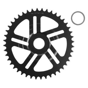 Plateau / Couronne VAE-e-bike Direct Mount Pour Bosch Esjot 44 Dents Mono Noir Acier (2.38 - 1-2x3-32" - 5.65 1-2x11-128") (4ème Generation) (Deport 2.5mm)