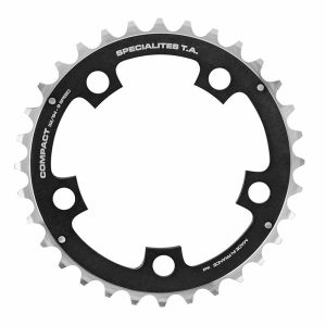 Plateau / Couronne VTT 5 Branches D.94 Specialites TA Triple 32 Dents Noir Milieu Alu 7075 9v.