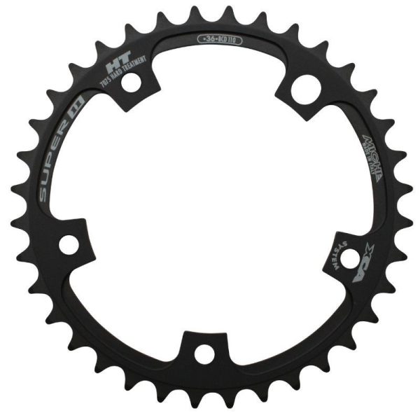 Plateau / Couronne Route 5 Branches D.110 Miche Ultra Torque 36 Dents Pour Campagnolo Interieur Gris Filete 11v