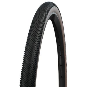Pneu Gravel 700 X 45 Schwalbe G-one Allround Noir-flanc Bronze Renfort Race Guard Tubeless Ready TS (45-622) Compatible VAE
