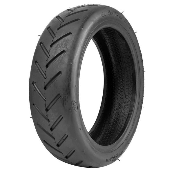 Pneu Trottinette Tubeless 9 X 2.00 Noir (Pour Xiaomi - Ninebot - Brigmton Et Autres) - Poids Max Supporte 75kgs