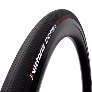 Pneu Route 700 X 25 Vittoria Corsa Graphene 2.0 Noir Tubeless Ready TS (25-622) (Offre Speciale) Compatible Avec Chambre à Air
