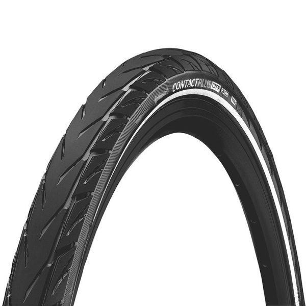 Pneu VTC Urbain 700 X 47 Continental Contact Plus City Noir Tr (47-622) Flanc Reflex Compatible VAE (Offre Speciale)