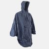 Poncho - Cape Anti Pluie Adulte Gravity L-xl Bleu Marine Waterproof Avec Capuche - Taille 1.76 À 1.82m
