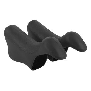 Repose Mains Velo Compatible Shimano Ultegra Di2 6770 Caoutchouc Noir (Paire)