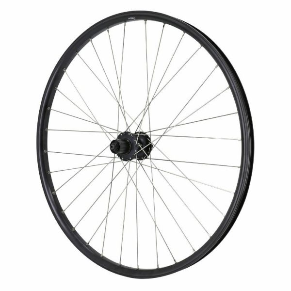 Roue VTT - Cargo - VAE - E-bike - Longtail Disque Blocage 27.5" Velox Kargo L Arriere Noir Moyeu Shimano Deore M475 Disque 6 Trous Cassette 11-10-9-8v Jante 25c 32 Rayons Inox -poids Max 225kgs-