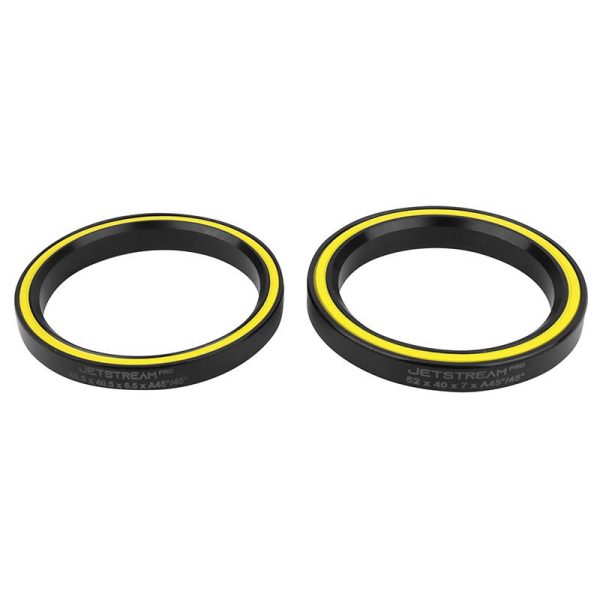 Roulement Jeu de Direction Tripeak Jetstream Pro Solitech Ceramique - 40.5 X 49.5 X 6.5mm 45x45° - 40 X 52 X 7mm 45x45° (Garantie 4 Ans) - compatible Specialized Epic Wolrd Cup (Vendu A La Paire)