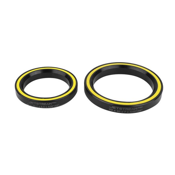 Roulement Jeu de Direction Tripeak Jetstream Pro Solitech Ceramique - 30.2 X 41 X 6.5mm 36x45° - 40 X 52 X 7mm 45x45° (Garantie 4 Ans) - compatible Specialized P2-p3-p4 (Vendu A La Paire)