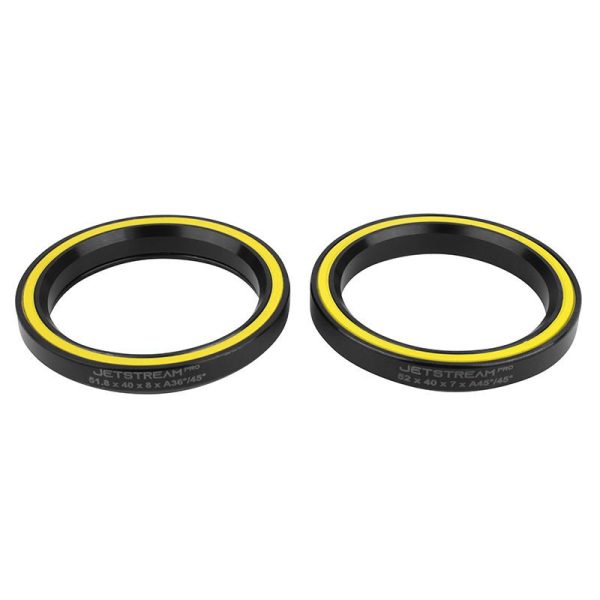 Roulement Jeu de Direction Tripeak Jetstream Pro Solitech Ceramique - 40 X 52 X 7mm 45x45° - 40 X 51.8 X 8mm 36x45° (Garantie 4 Ans) - compatible Ribble Endurance Sl