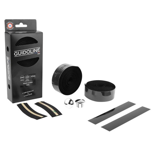 Ruban de Guidon - Cintre Velox Maxi Cork Gel Noir - Guidoline