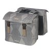 Sacoche Arriere Velo Double Basil Elegance 40l Taupe Fixation Velcros Sur Porte Bagage (36x32x16 Cm) Compatible Systeme Mik 2.0 (Compatible Avec 211726 Inclus)
