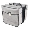Sacoche Arriere Velo Laterale Sporfabric S14 Tuc Fixation Crochet - Effet Cuir Gris (Lg33xl11xh28) (Paire)