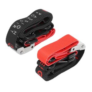 Sangle Moto Updesign A Boucle Automatique Avec Crochet-mousqueton Noir-rouge 38mm X 2
