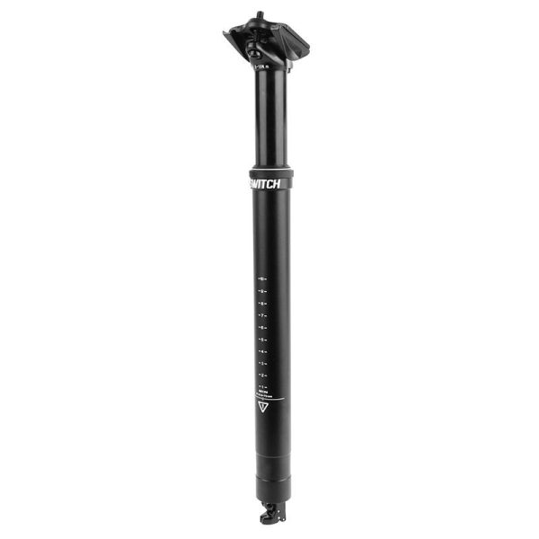 Tige de Selle VTT Telescopique Switch Swl-70 Alu Noir Diam. 30.9 L400mm (Reglage Par Cable Interne Debattement 70mm) Fixation Cintre