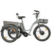 Tricycle Electrique-VAE City Leader Fox 24" Lovelo 2025 Mixte Gris Mat 3v Shimano Nexus Moteur Roue Av Bafang 36v 45 Nm Batterie 16
