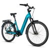Velo Electrique-VAE City 29 Leader Fox Tertium 2025 Mixte Bleu Clair 8v Shimano Nexus Moteur Central Bafang M420 36v 80 Nm Batterie 15ah (16