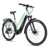 Velo Electrique-VAE VTC 28 Leader Fox Barnet 2025 Femme Vert d'eau 9v Moteur Central Bafang M510 36v 95 Nm Batterie 20ah (18" - H46cm - Taille M - Pour Adulte de 168cm À 178cm)