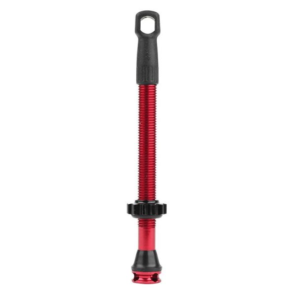 Valve de Pneu Tubeless Presta Newton Colori Rouge 47mm 4 Trous Pour Diffusion Preventif (Vendu à l'unite) - Livre Avec Demonte Obus