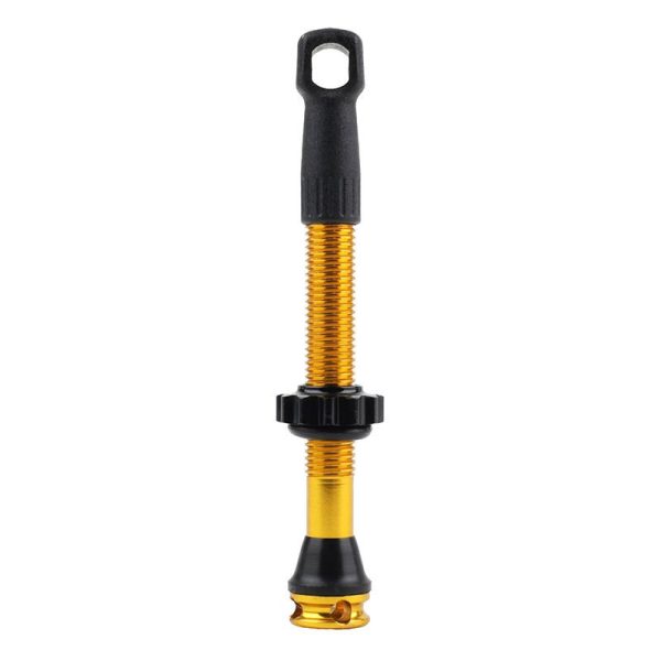 Valve de Pneu Tubeless Presta Newton Colori Or 47mm 4 Trous Pour Diffusion Preventif (Vendu à l'unite) - Livre Avec Demonte Obus