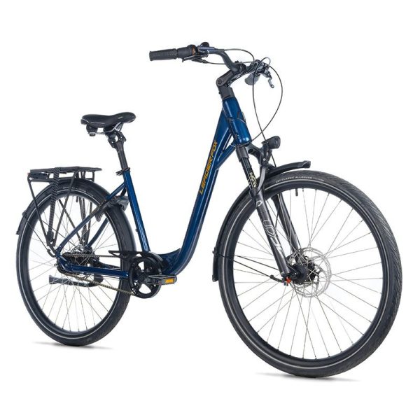 Velo Musculaire City Bike 28 Leader Fox Escalante 2025 Mixte Bleu Brillant Nexus 8v Courroie (16
