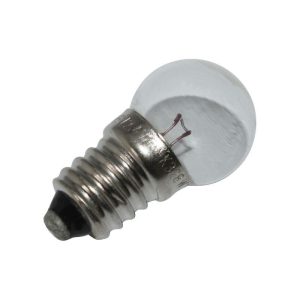 Ampoule-Lampe Velo 6V 2,4W Culot E-10 Graisseur Blanc A Visser (Feu de Position Avant) (Vendu A L Unite) -Flosser-