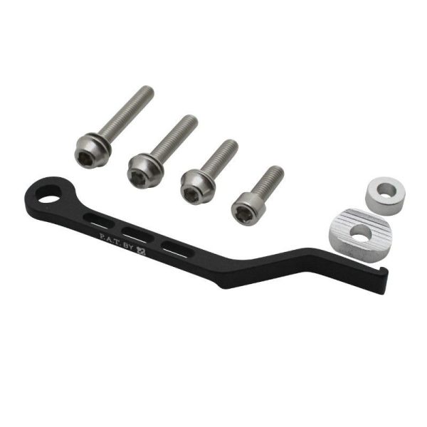 Anti-Saut de Chaine Velo Gravity Patte Anti-Deraillement Pour Pedalier 53-39-50-34 Alu Noir