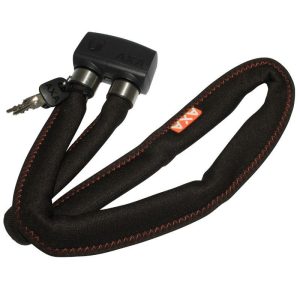Antivol Velo Pliable-Pliant Axa Foldable 600 A Cle Diam 6 mm L0.95M Gris Fonce (Avec Fixations Sur Cadre) - Securite Niveau 7-15 - Homologue Fub 1 Etoile