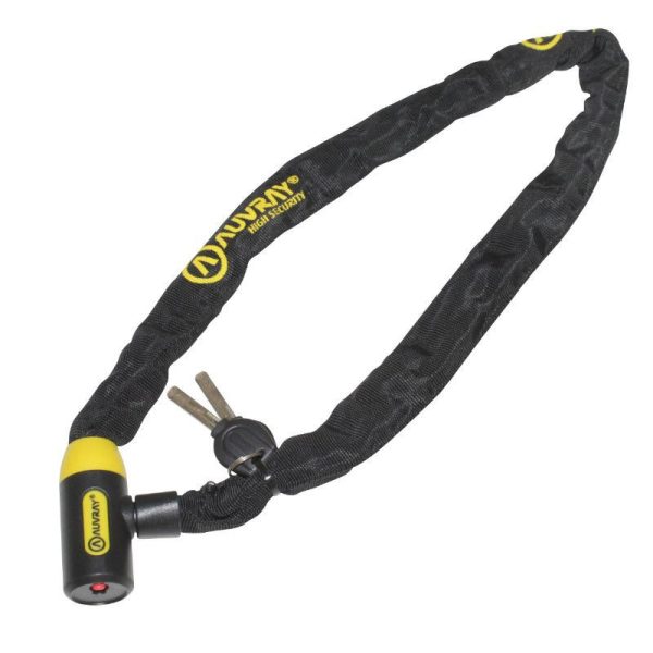 Antivol Velo Chaine A Cle Auvray Special Loueur C-Bloc Diam 6 mm Long 90 Cm Avec Serrure Integree (Vendu A L'Unite) Niveau Securite 6-10