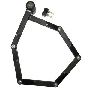 Antivol Velo Pliable-Pliant Axa Newton Fl90K L 90 Cm Noir Avec Support - Securite Niveau 8-15